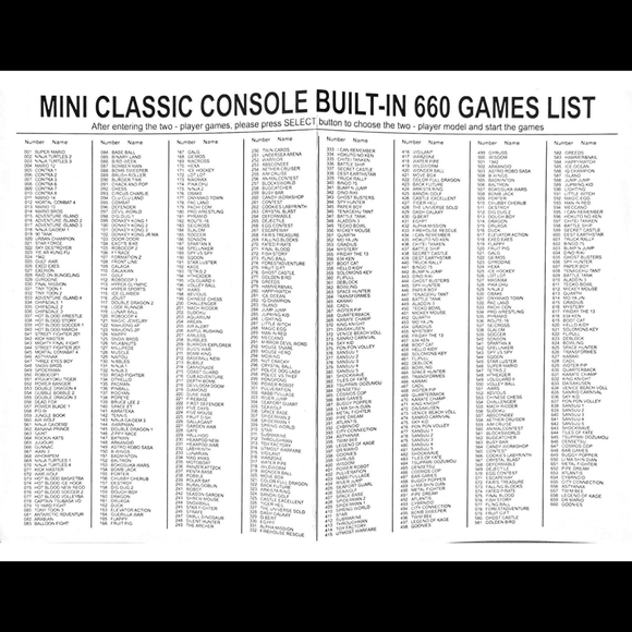 *SOLD* Gamegnu 8-bit Nintendo Emulator, Mini Game Amusement System 660 Games - Picture 4 of 4